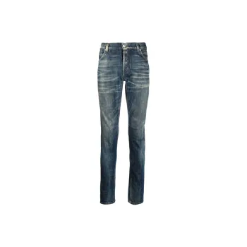 BALMAIN Slim Cut Faded Jeans