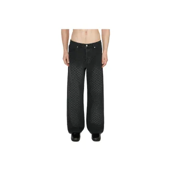 Misbhv Monogram Jacquard Loose-Fit Jeans