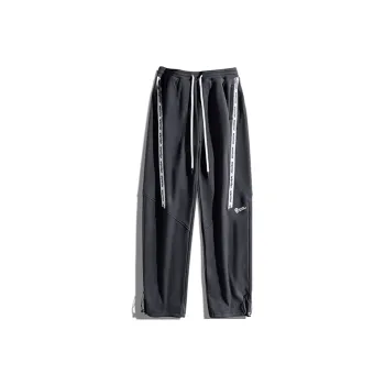 Monster Guardians Straight Thickened Sweatpants Men's Black Gray