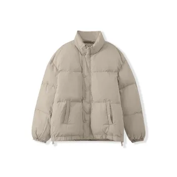 I'm David Puffer Jacket Unisex Light Khaki