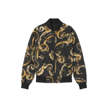 VERSACE JEANS COUTURE Reversible Padded Bomber Jacket