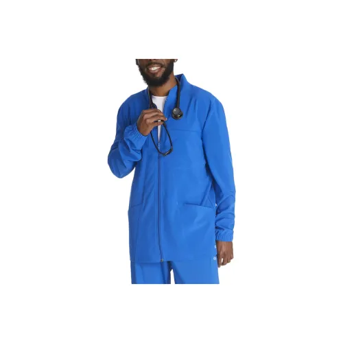 Dickies EDS Essentials Zip Front Scrub Jacket Jackets Coats Men's Blue