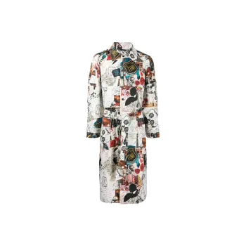 FENDI Trench Coats Men Multicolor