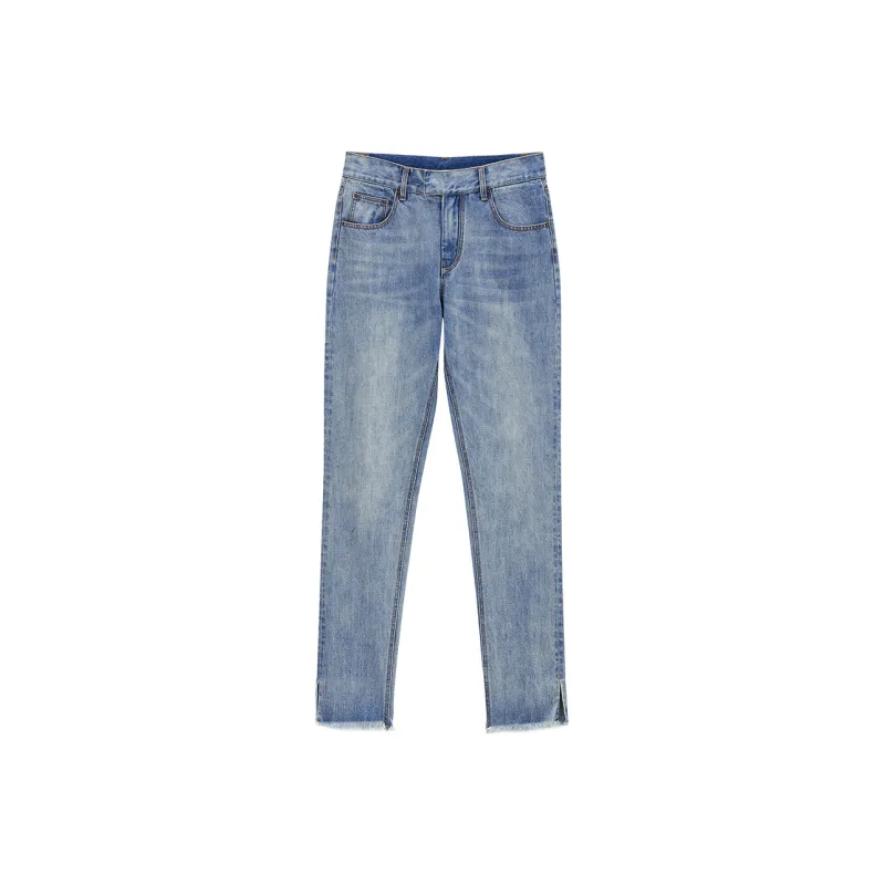 BONELESS Tapered Pants Jeans Unisex Blue-0