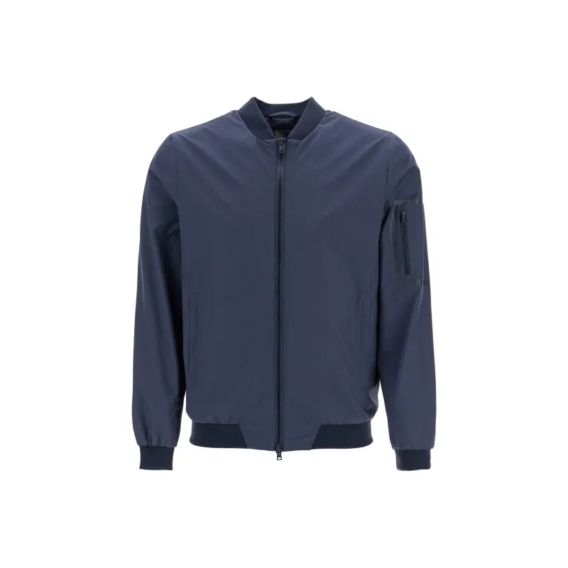 HERNO Logo Printed Zipped Lightweight Jacket-0