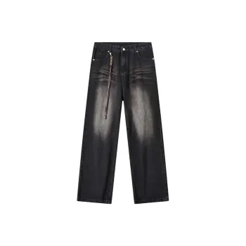 GEOFFREY B. SMALL Hiphop Jeans Unisex Black