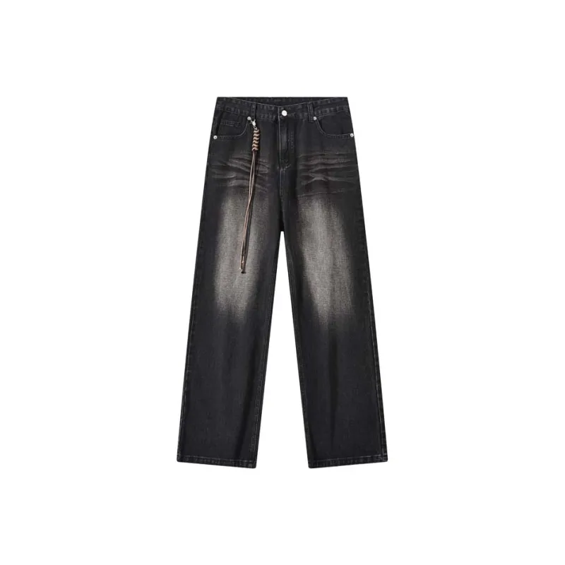 GEOFFREY B. SMALL Hiphop Jeans Unisex Black-0