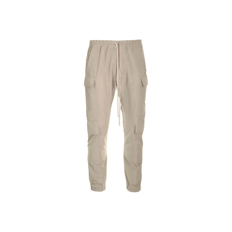 RICK OWENS Mastodon Megacargo Drawstring Tapered Leg Trousers-0