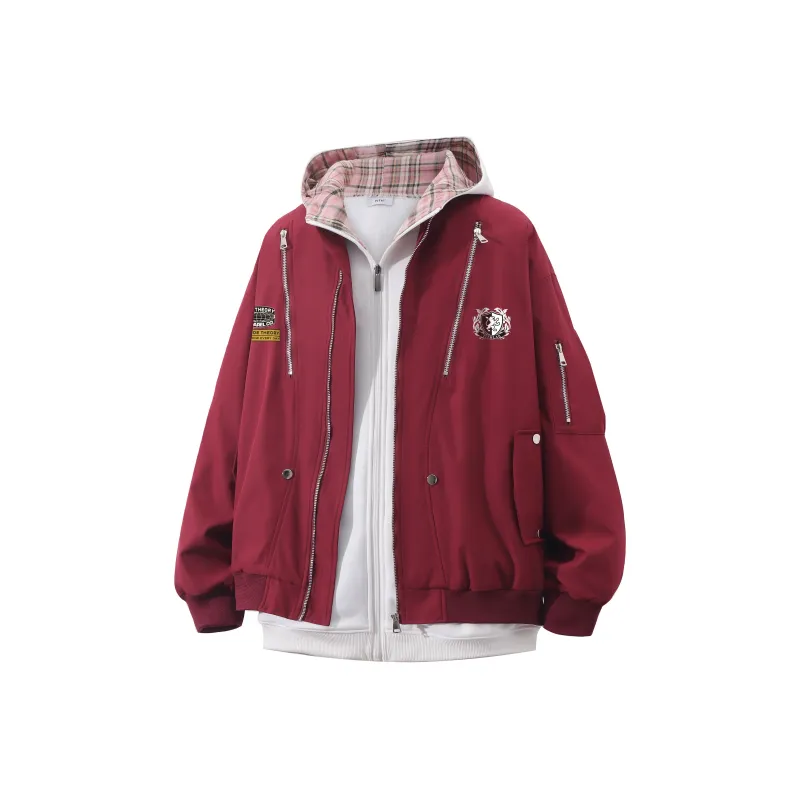 TITH Jackets Coats Unisex Army Green-5