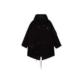 FOSS Trench Coats Unisex Purple Gray