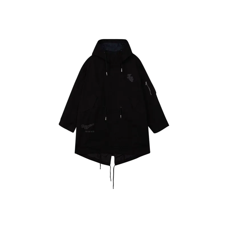 FOSS Trench Coats Unisex Purple Gray-0