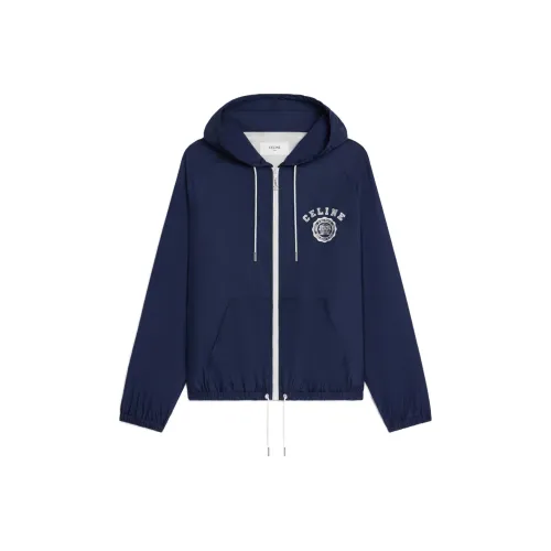 CELINE Blason Windbreaker In Lightweight Nylon