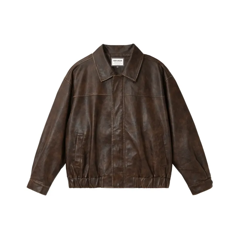 Bodydream Leather Jacket Unisex Dark Brown-0