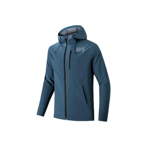 ANTA Trench Coats Men Blue