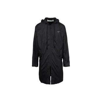 OFF WHITE Logo Print Raincoat