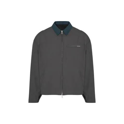 FARFROMWHAT Jackets Coats Men's Charcoal Gray