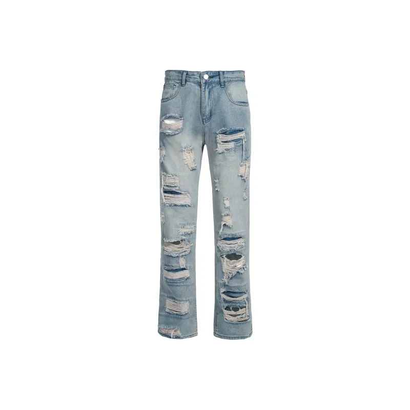 YearnObtainRainbow Jeans Unisex Light Blue-6