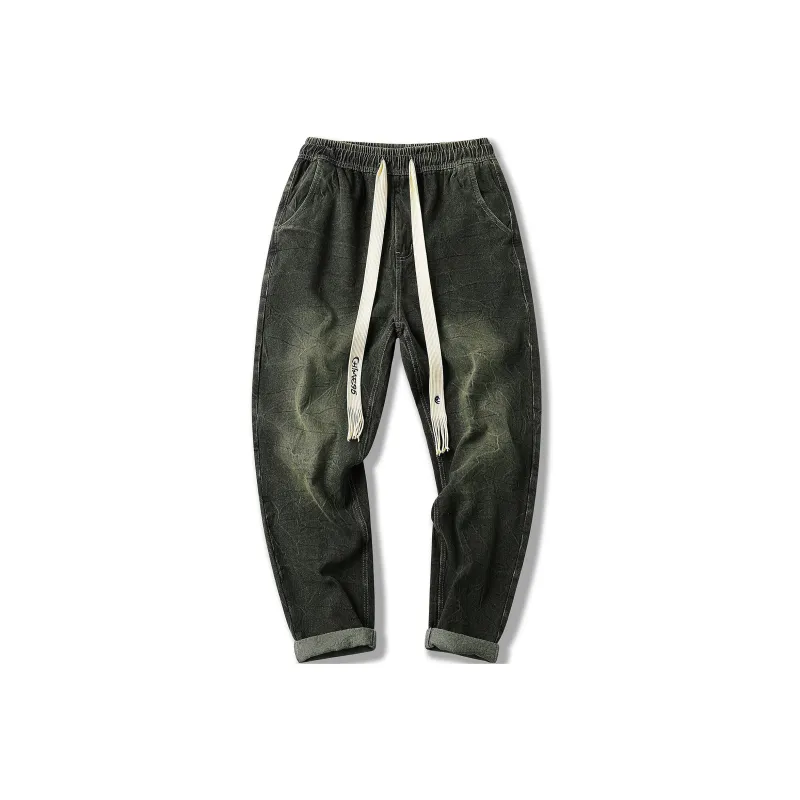 RHIME Jeans Unisex Yellow Mud Black-0