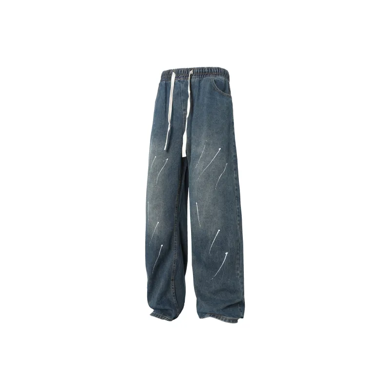 ELCORO Loose Fit Straight Fit Jeans Men's-2