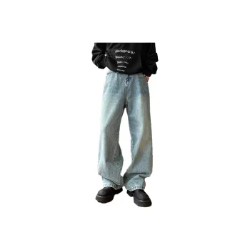 QOTRIOCK Jeans Men Blue