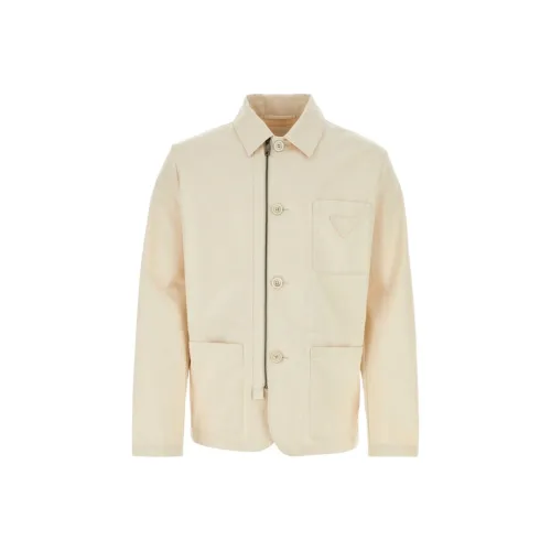 PRADA SS24 Jackets & Coats Men's Beige