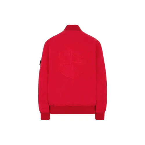 STONE ISLAND SS24 Metal Nylon Jackets & Coats Unisex Red