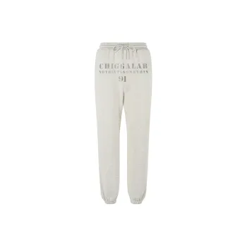CHIGGALAB Jogger Sports Pants Unisex Light Gray