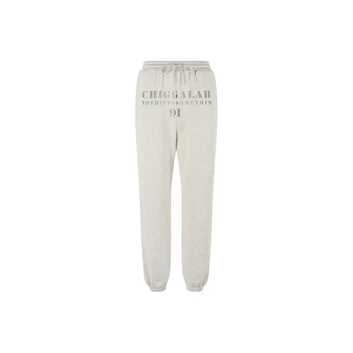 CHIGGALAB Jogger Sports Pants Unisex Light Gray-0