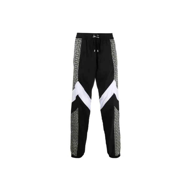 BALMAIN Multicuts Monogram Track Pants-0