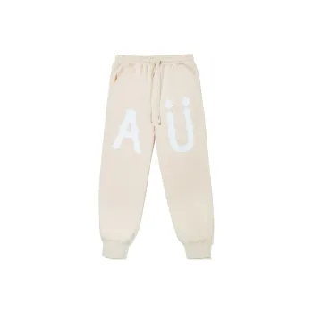 Guuka Knitted Sports Pants Men's Custard