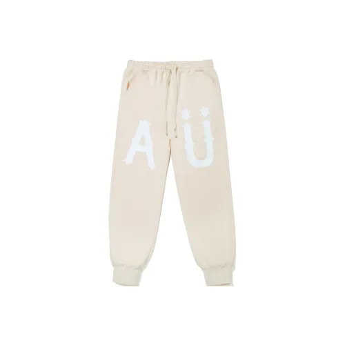 Guuka Knitted Sports Pants Men's Custard