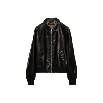 PRADA Leather Bomber Jacket