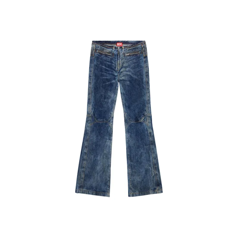 DIESEL D-Gen Bleached-effect Bootcut Jeans-0