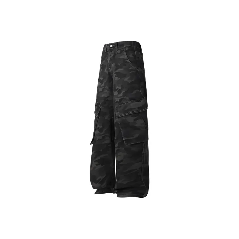DOENU Jeans Unisex Camouflage Gray-0