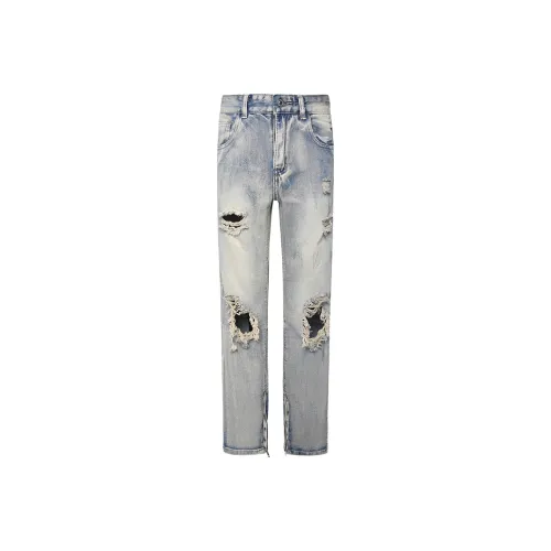 COOLALPACA Jeans Unisex Light Blue