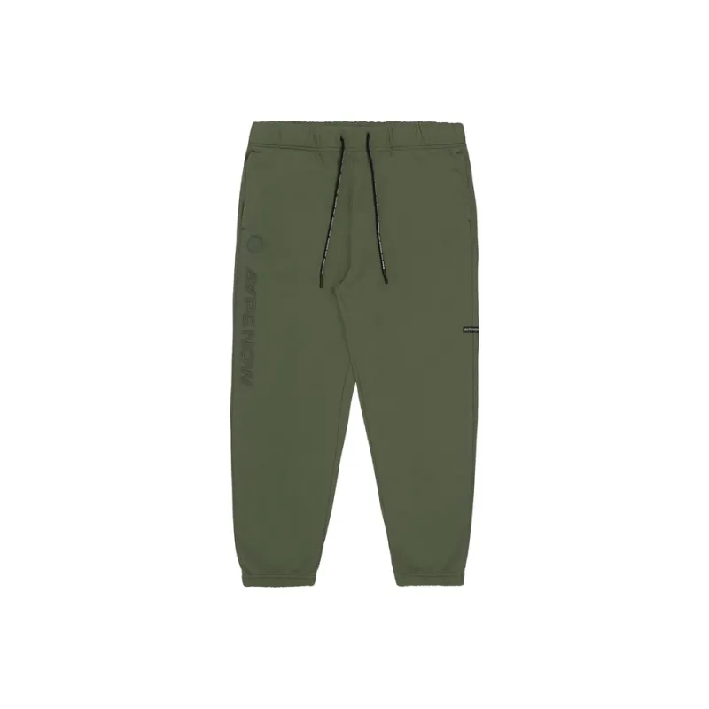 Aape Logo print Cotton Track Pants-6