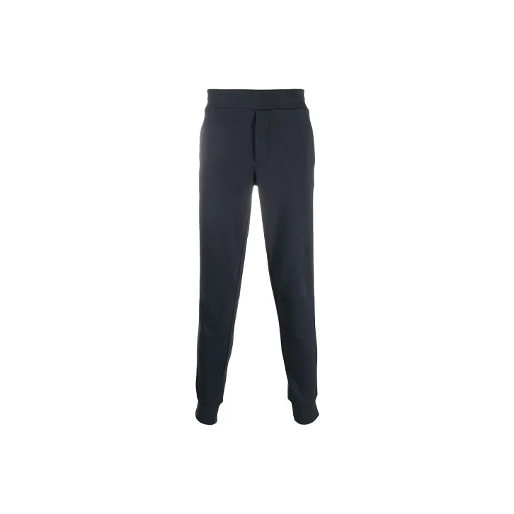Moncler Knitted Sweatpants Men Dark Blue-0