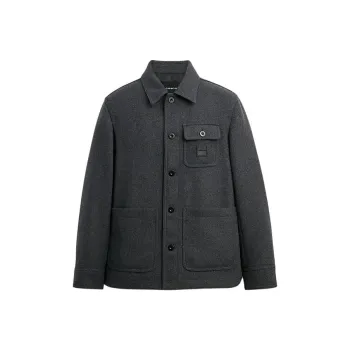 COACH SS24 Jackets & Coats Men's Charcoal Black