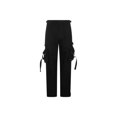 OFF WHITE Belted Straight Leg Trousers