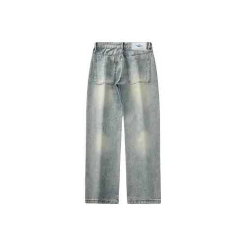 PENTAGONAL HEART Jeans Men's Washed Blue