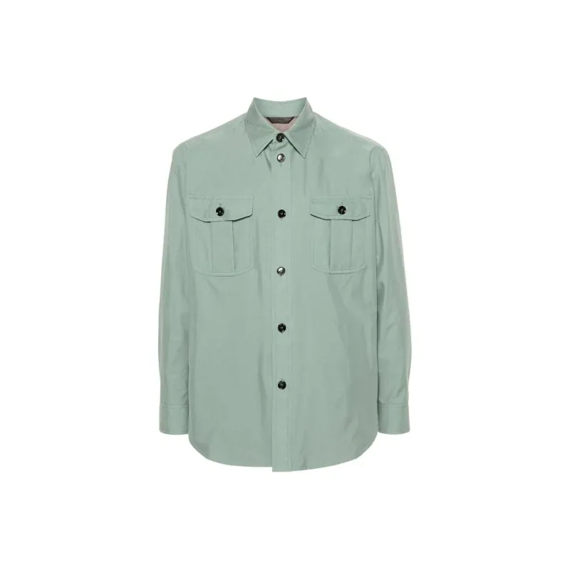 Brioni Safari-pocket Silk Shirt Jacket-0