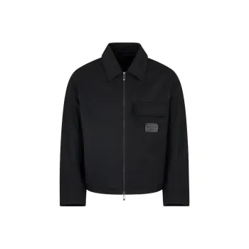 EMPORIO ARMANI Crinkle Nylon Blouson With Zip