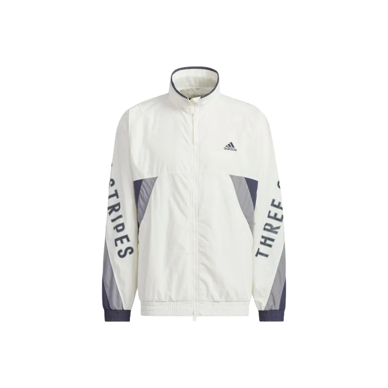 Adidas WORDING Oversized Fit Jacket Jackets Coats Unisex Jade White-0