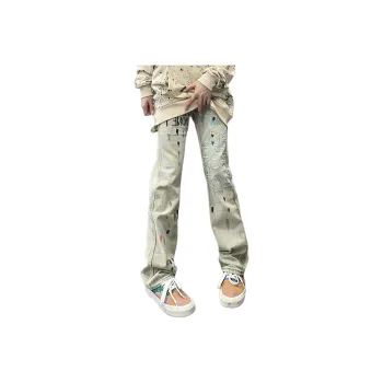 MGXEK Jeans Unisex Yellow Mud