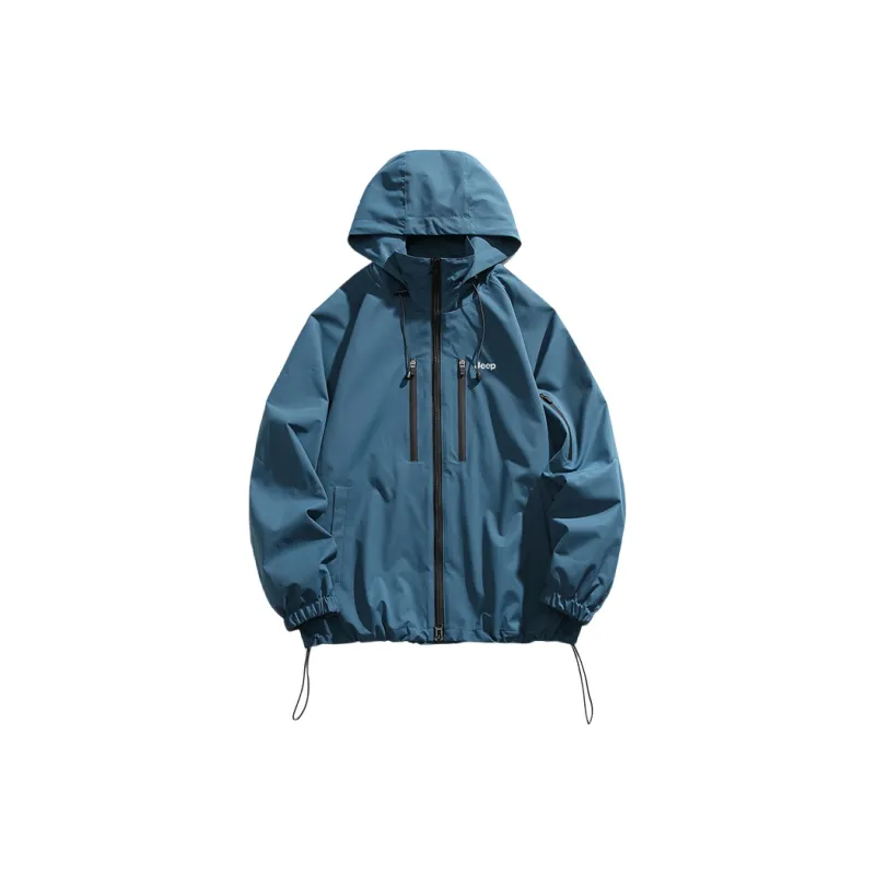 Jeep Minimalist Style Windproof And Waterproof Long Sleeved Jackets & Coats Unisex-7