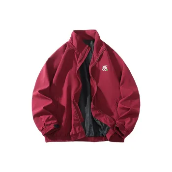 YOSICIL Jackets Coats Unisex Burgundy