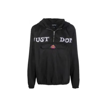Just Don Logo print Hooded Windbreaker