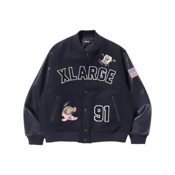 Spongebob Squarepants X XLARGE Sponge Baby, Collaboration Jackets Unisex Black