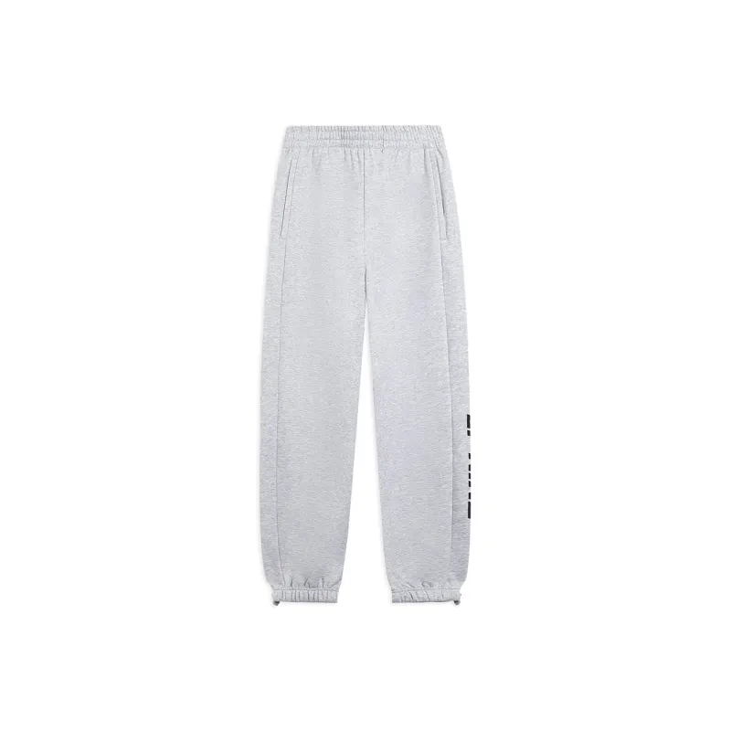 LiNing Sports Trend Series Knitted Sports Pants Unisex Heather Gray Ultimate Gray-0