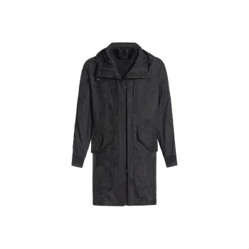 ANDREW MACKENZIE Trench Coat Men's Black